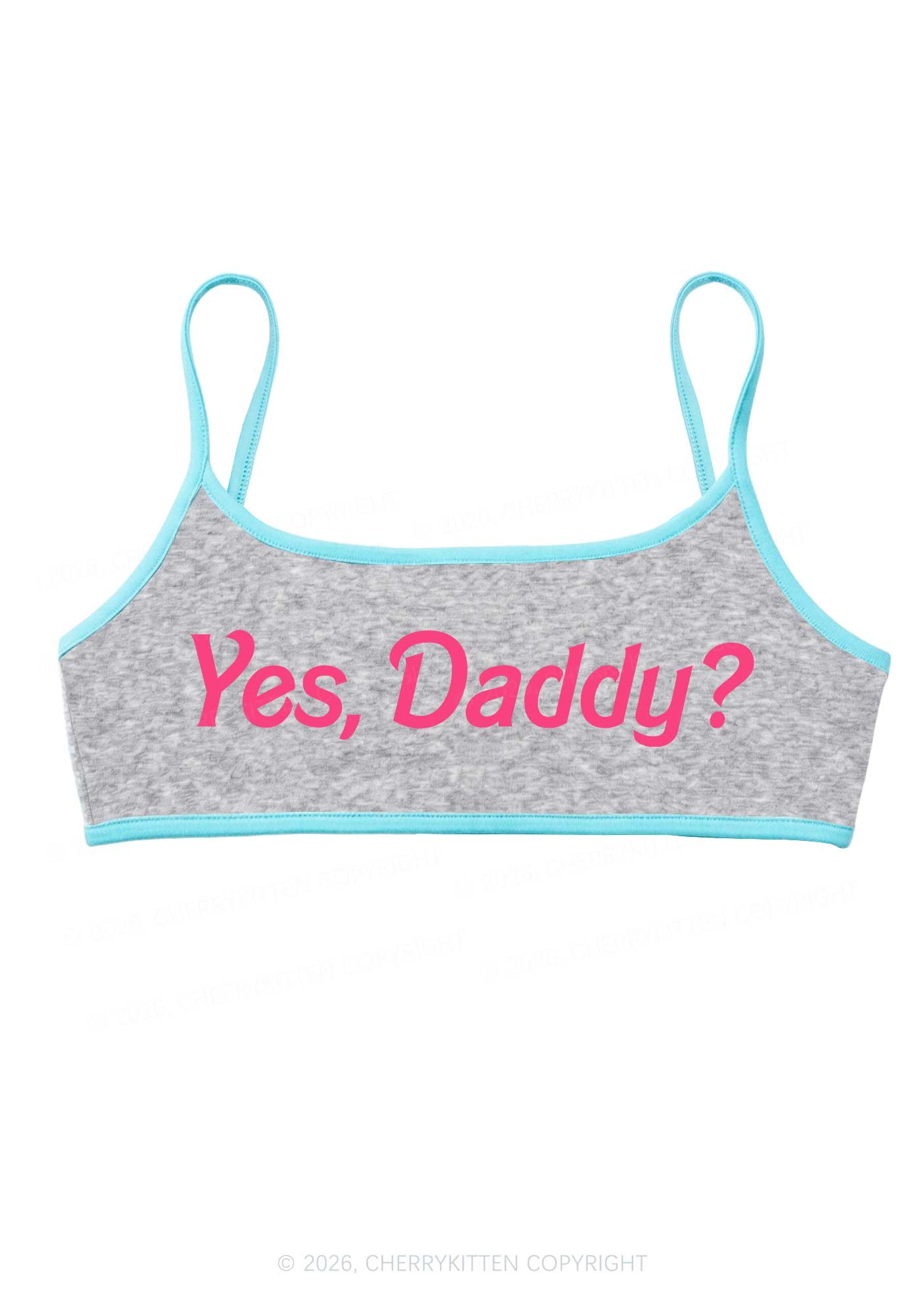 Yes Daddy Y2K Super Crop Cami Cherrykitten