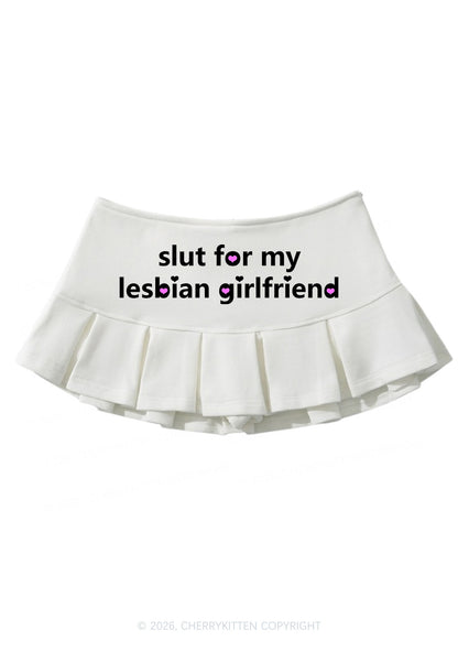 Slxt For My Lesbian GF Pride Y2K Mini Pleated Skirts Cherrykitten
