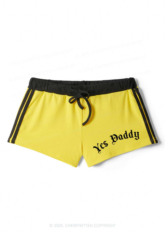 Yes Daddy Goth Y2K Drawstring Mini Shorts Cherrykitten