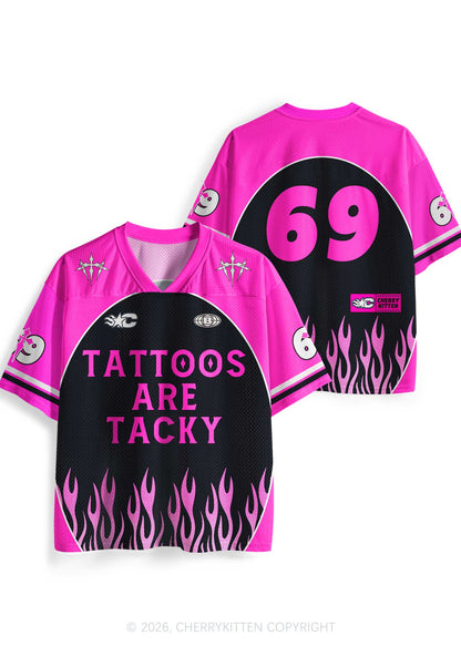 Tattoos Are Tacky Y2K Sport Jersey Shirts Cherrykitten