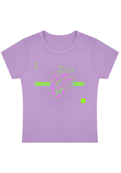 Curvy Emotion Heart Baby Tee
