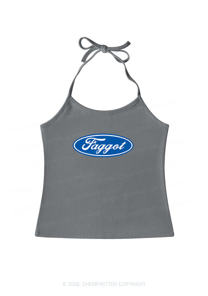 Faggot Pride Y2K Halter Neck Cami Cherrykitten