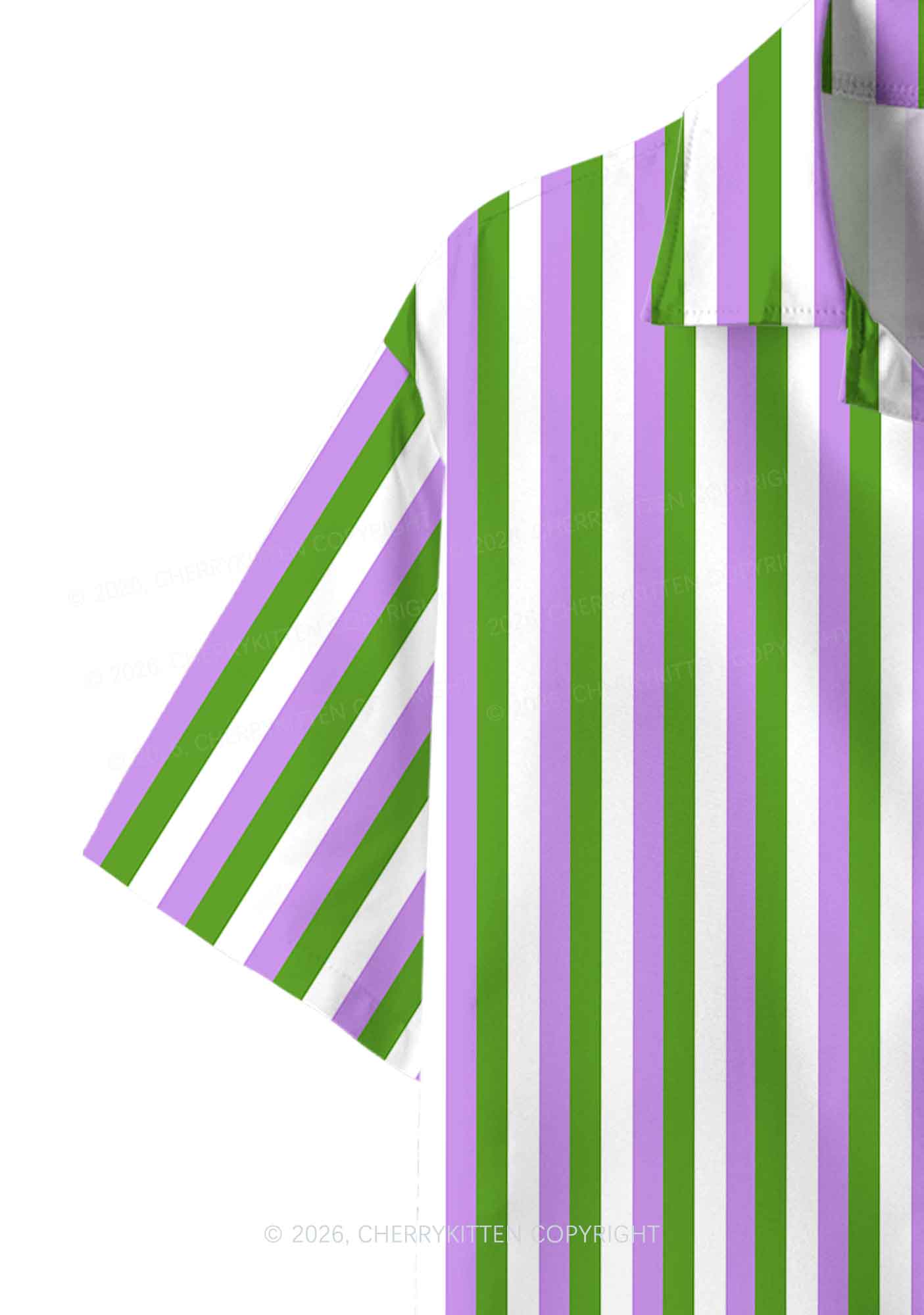 Genderqueer Flag Pride Y2K Print Hawaiian Shirt Cherrykitten