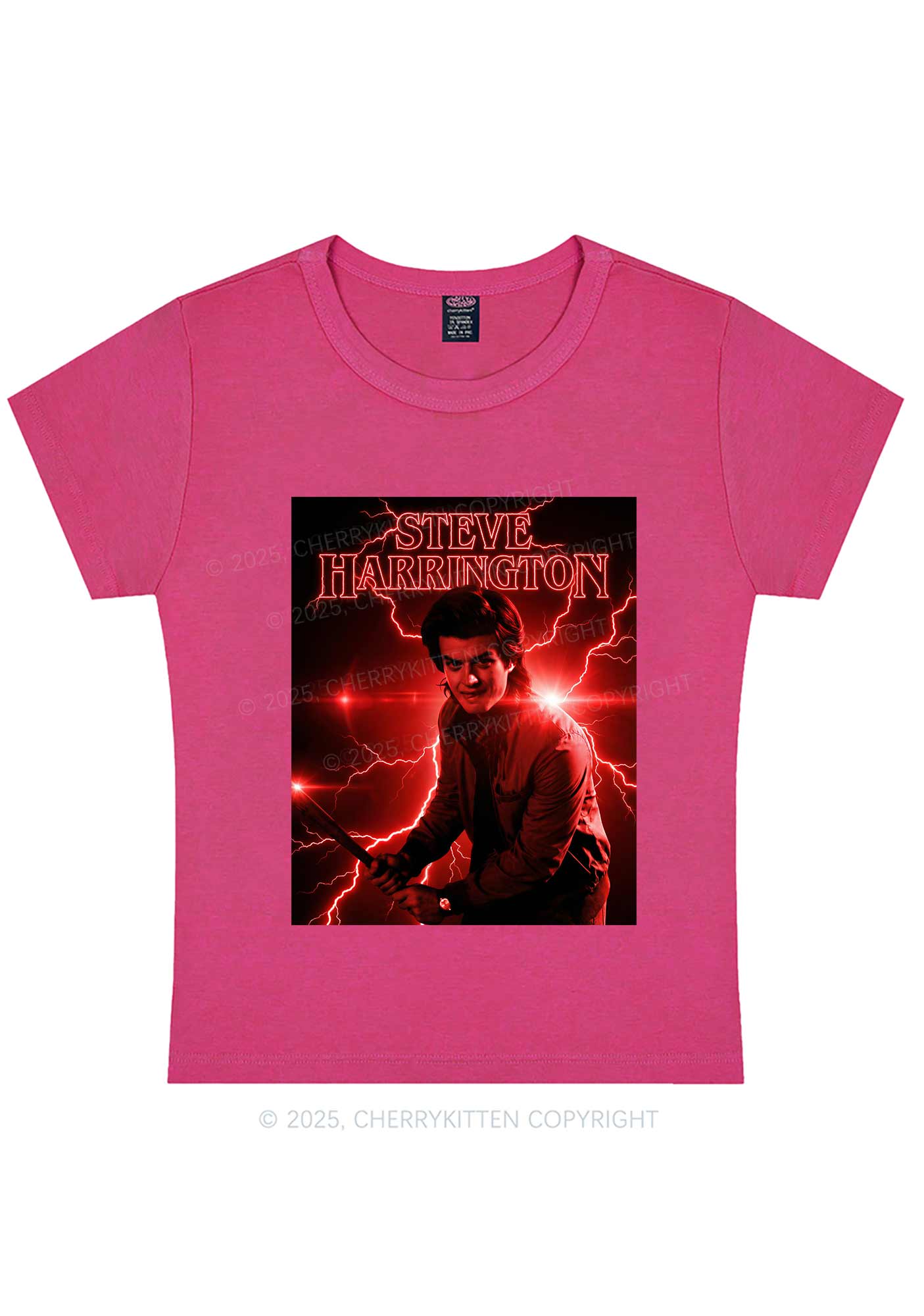 SH Red Lightning Y2K Baby Tee Cherrykitten