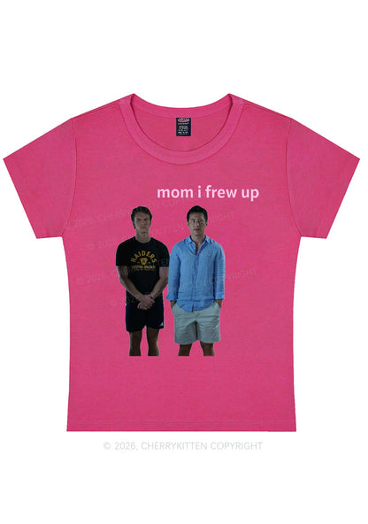 Mom I Frew Up HR Y2K Baby Tee Cherrykitten