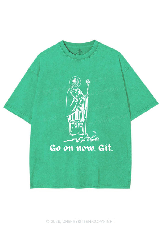 Go On Now Git St St Patricks Y2K Washed Tee Cherrykitten