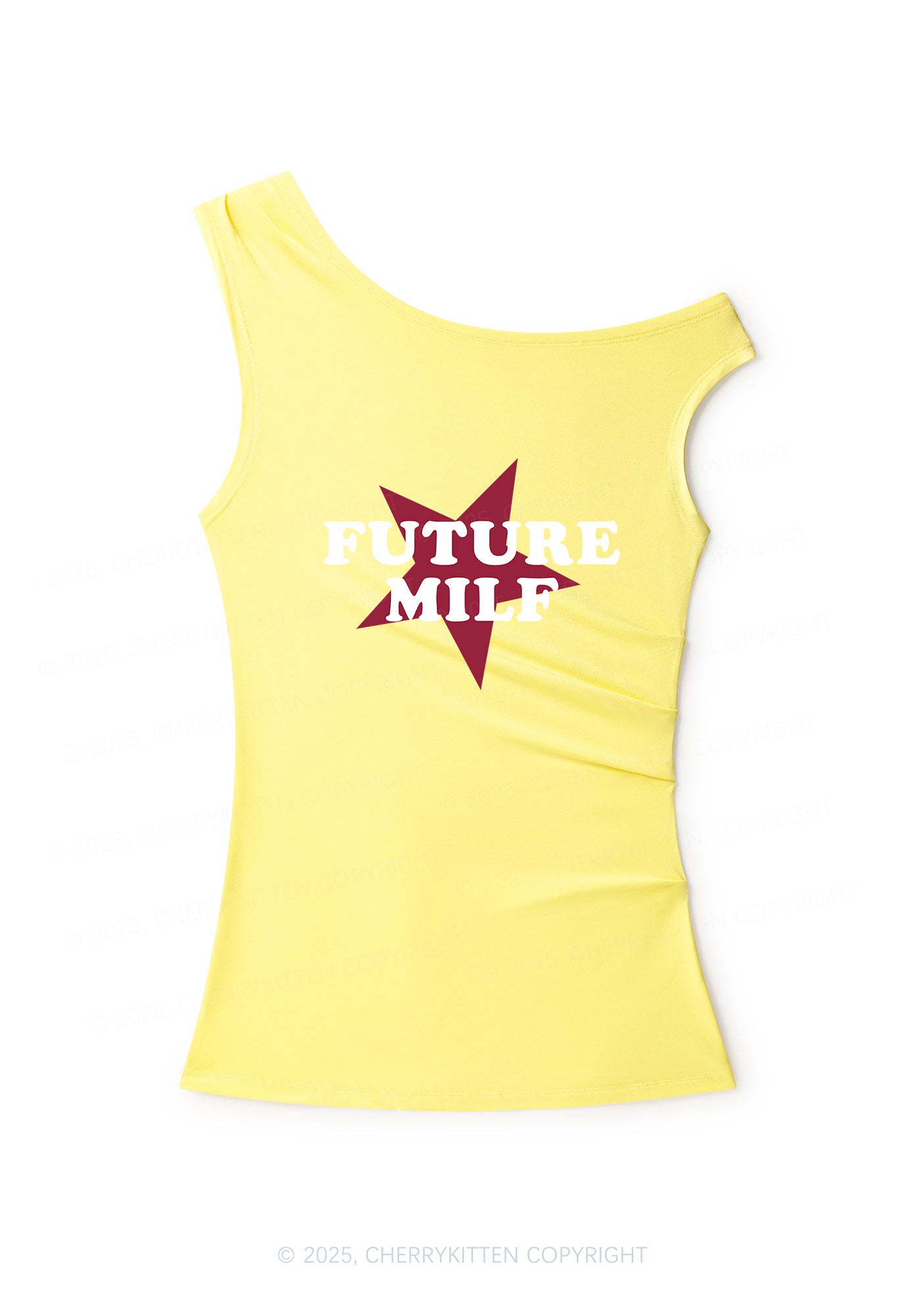 Future Mxxf Y2K Off Shoulder Tank Top Cherrykitten