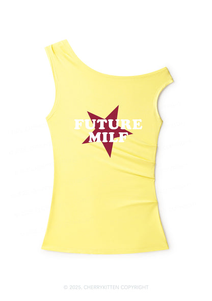 Future Mxxf Y2K Off Shoulder Tank Top Cherrykitten