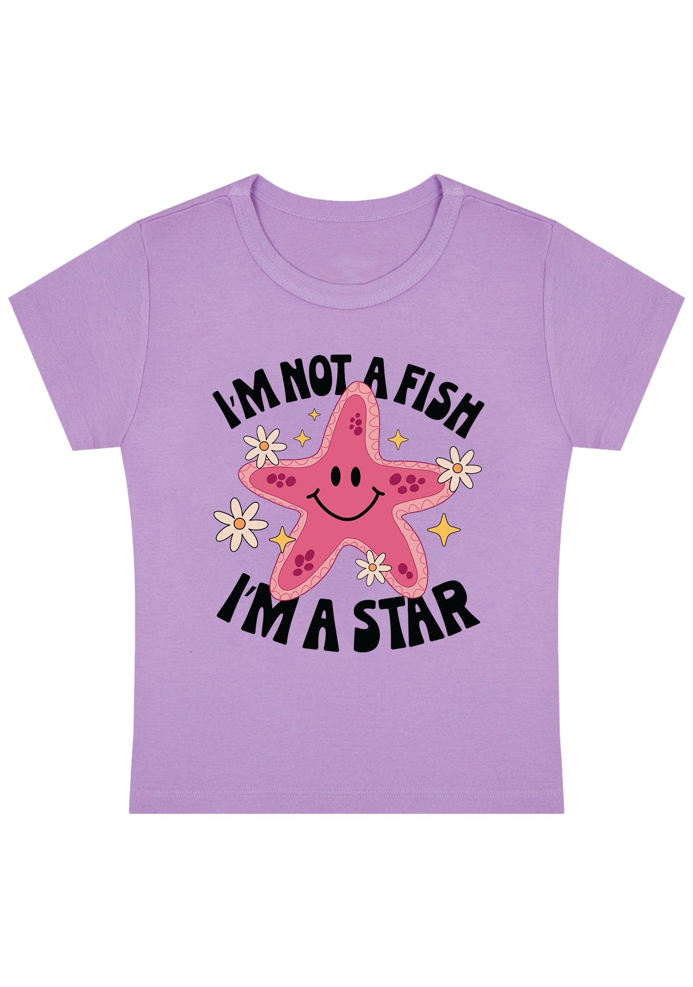 I'm Not A Fish I'm A Star Y2K Baby Tee