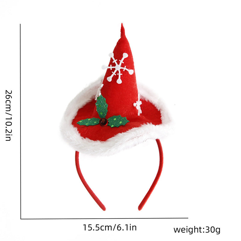 Y2K Snowflake Christmas Hat Hairband