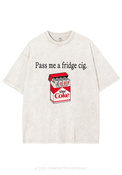 Pass Me Fridge Cig Y2K Shirts Washed Tee Cherrykitten