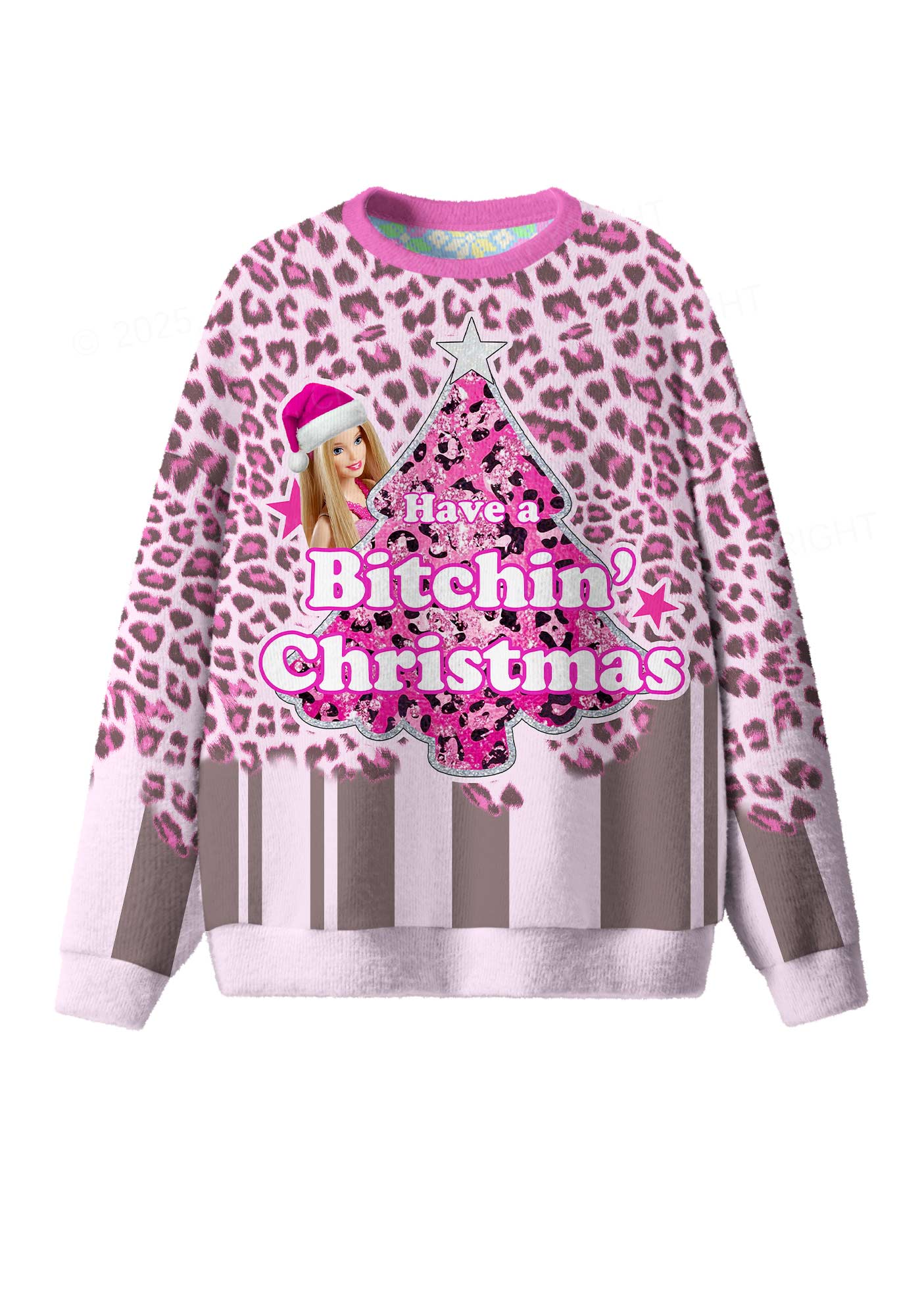 Bxxchin Y2K Christmas Knit Sweatshirt Cherrykitten