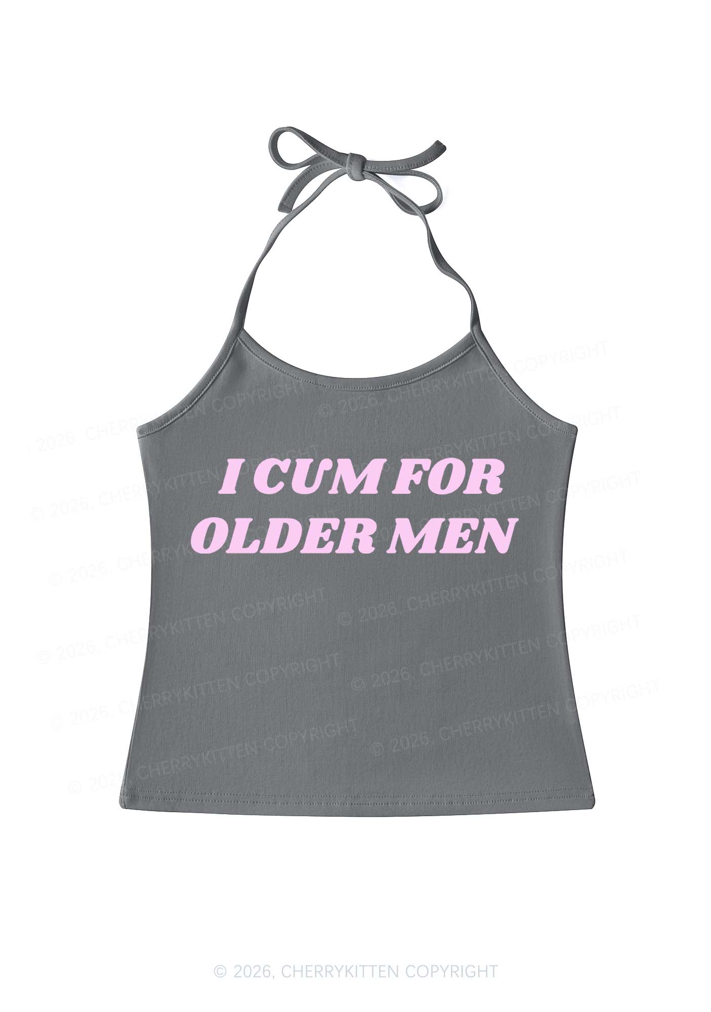 Come For Older Men Y2K Halter Neck Cami Cherrykitten
