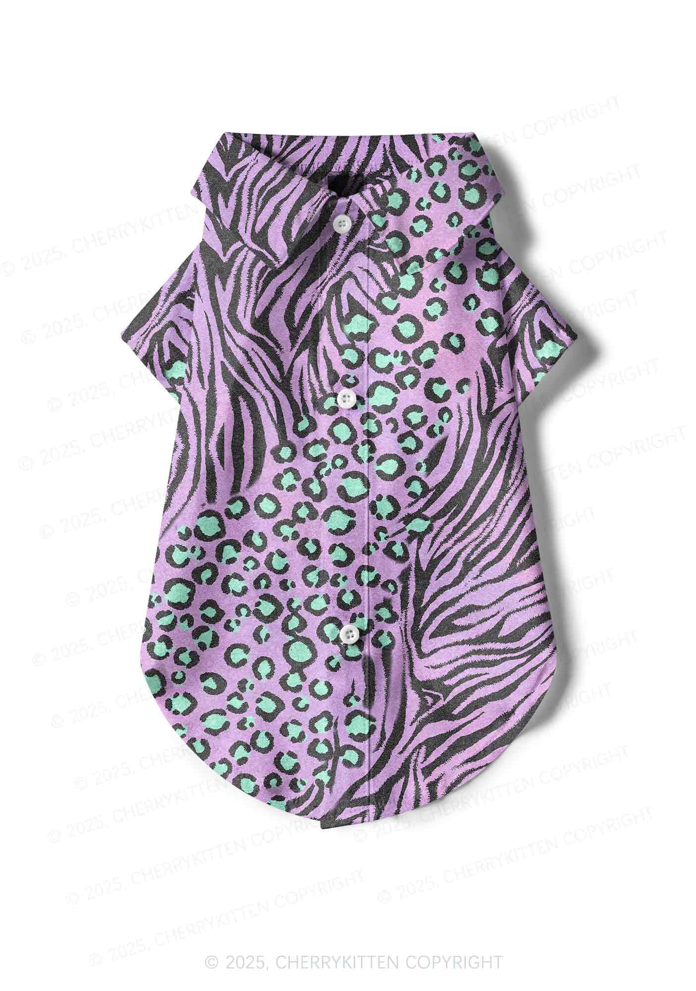Lavender Zebra Y2K Pet Shirts Cherrykitten