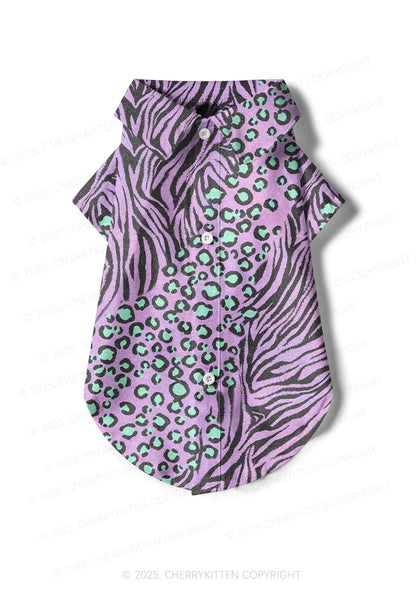 Lavender Zebra Y2K Pet Shirts Cherrykitten