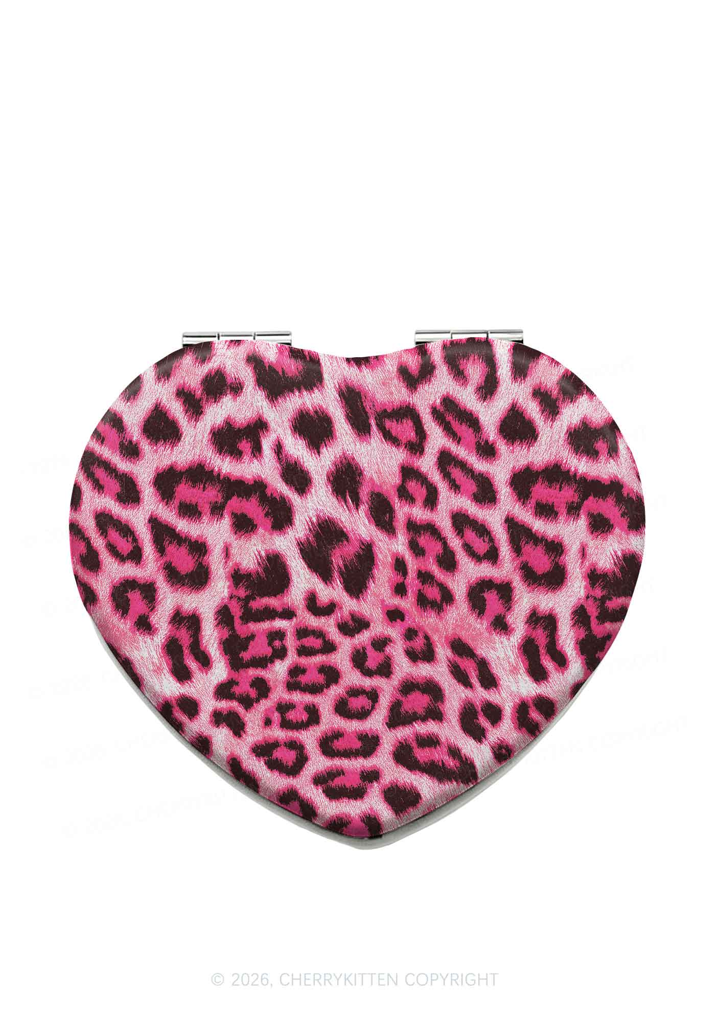 Pink Leopard Y2K Folding Makeup Mirror Cherrykitten