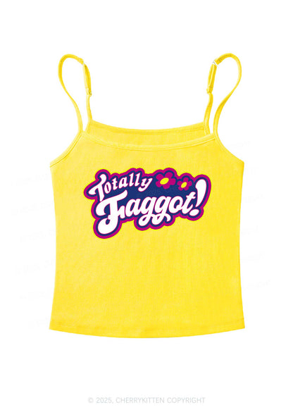Totally Faggot Pride Y2K Spaghetti Strap Cami Cherrykitten