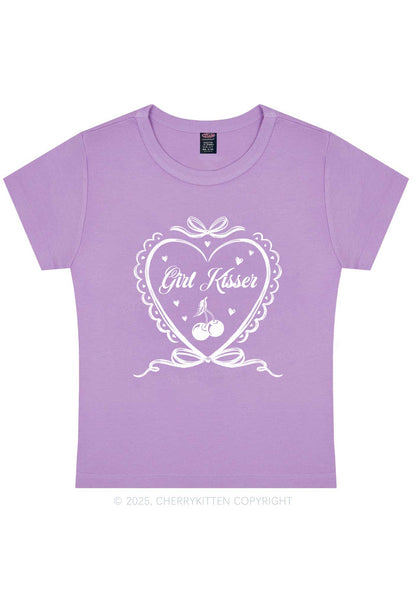 Girl Kisser Y2K Baby Tee Cherrykitten