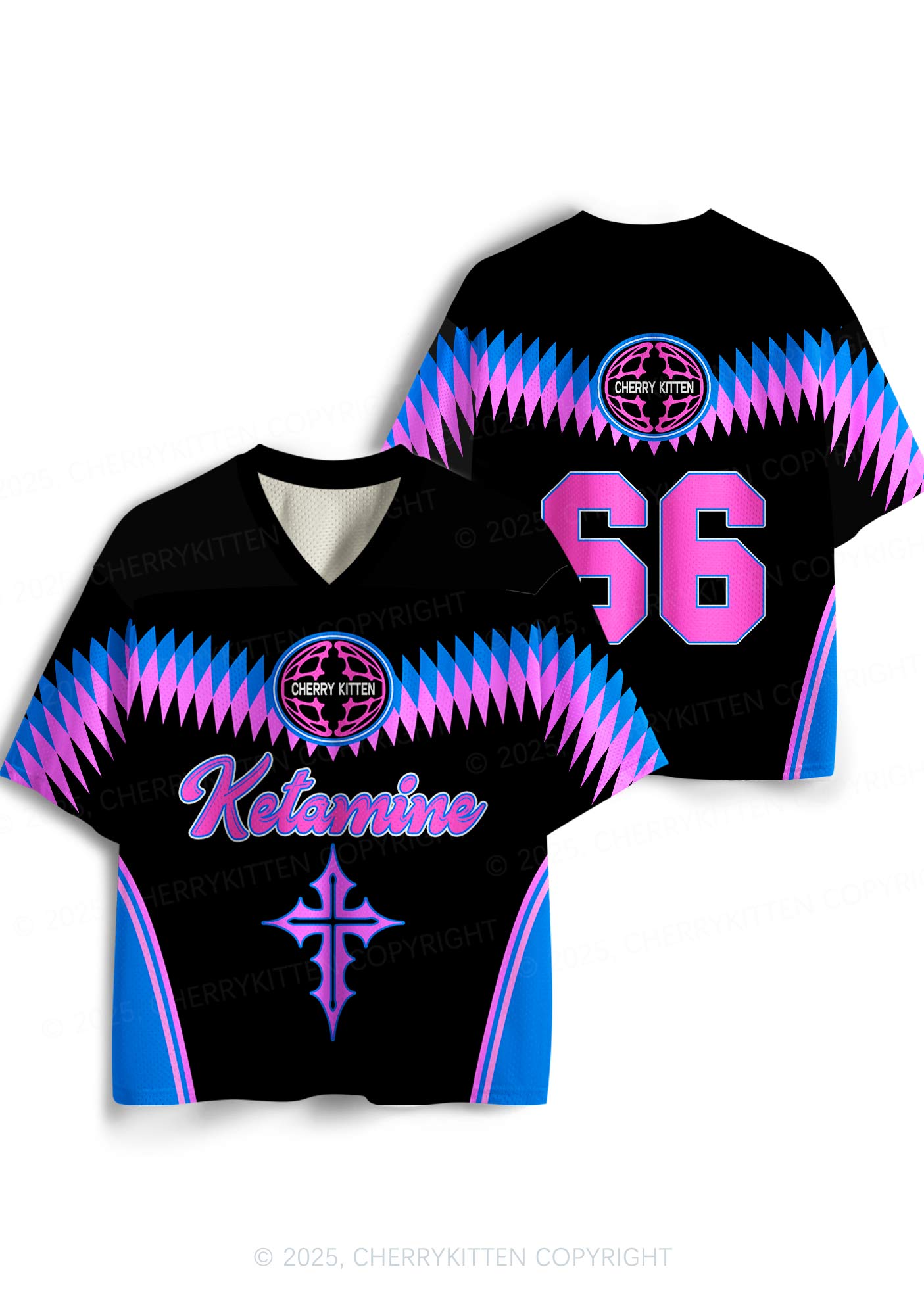 Custom Back Ketamxxe Cross Y2K Sport Jersey Shirts Cherrykitten