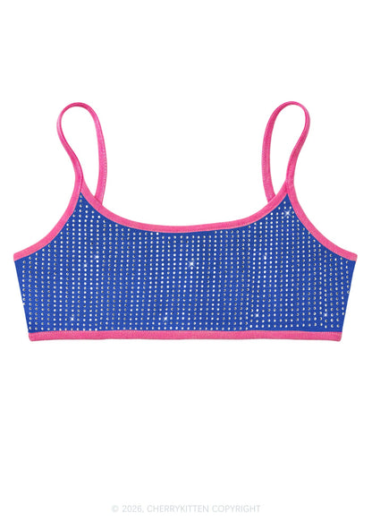 Full Rhinestone Y2K Super Crop Cami Cherrykitten