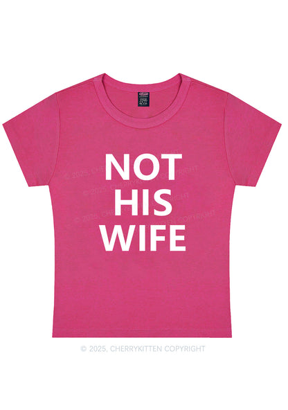 Not His Wife Y2K Baby Tee Cherrykitten