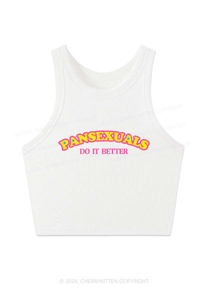 Pansexuals Do It Better Y2K Crop Tank Top Cherrykitten