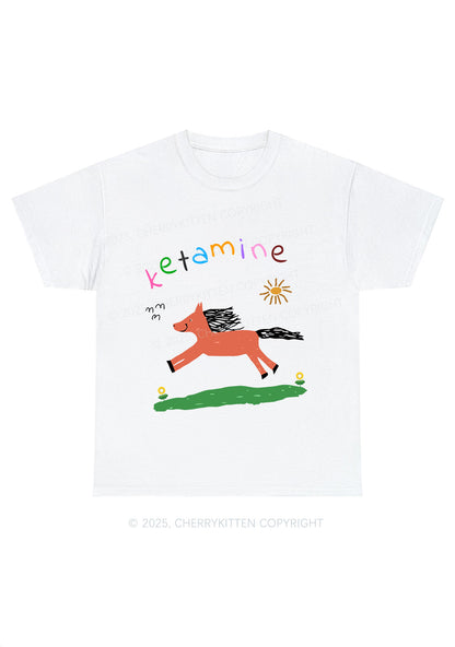 Orange K Pony Y2K Chunky Shirt Cherrykitten