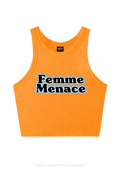 Femme Menace Pride Y2K Crop Tank Top Cherrykitten