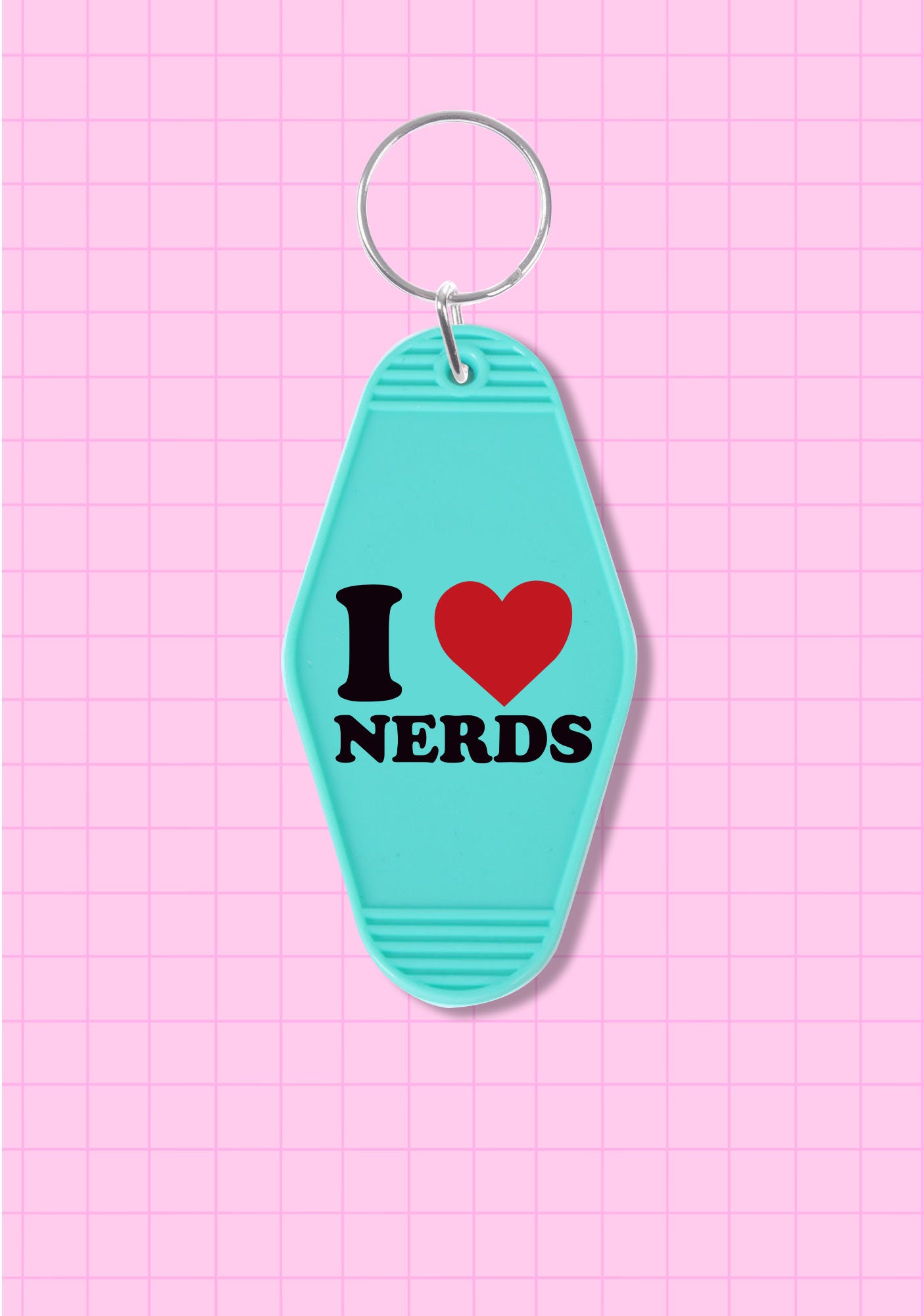 I Love Nerds 1Pc Y2K Hotel Keychain Cherrykitten