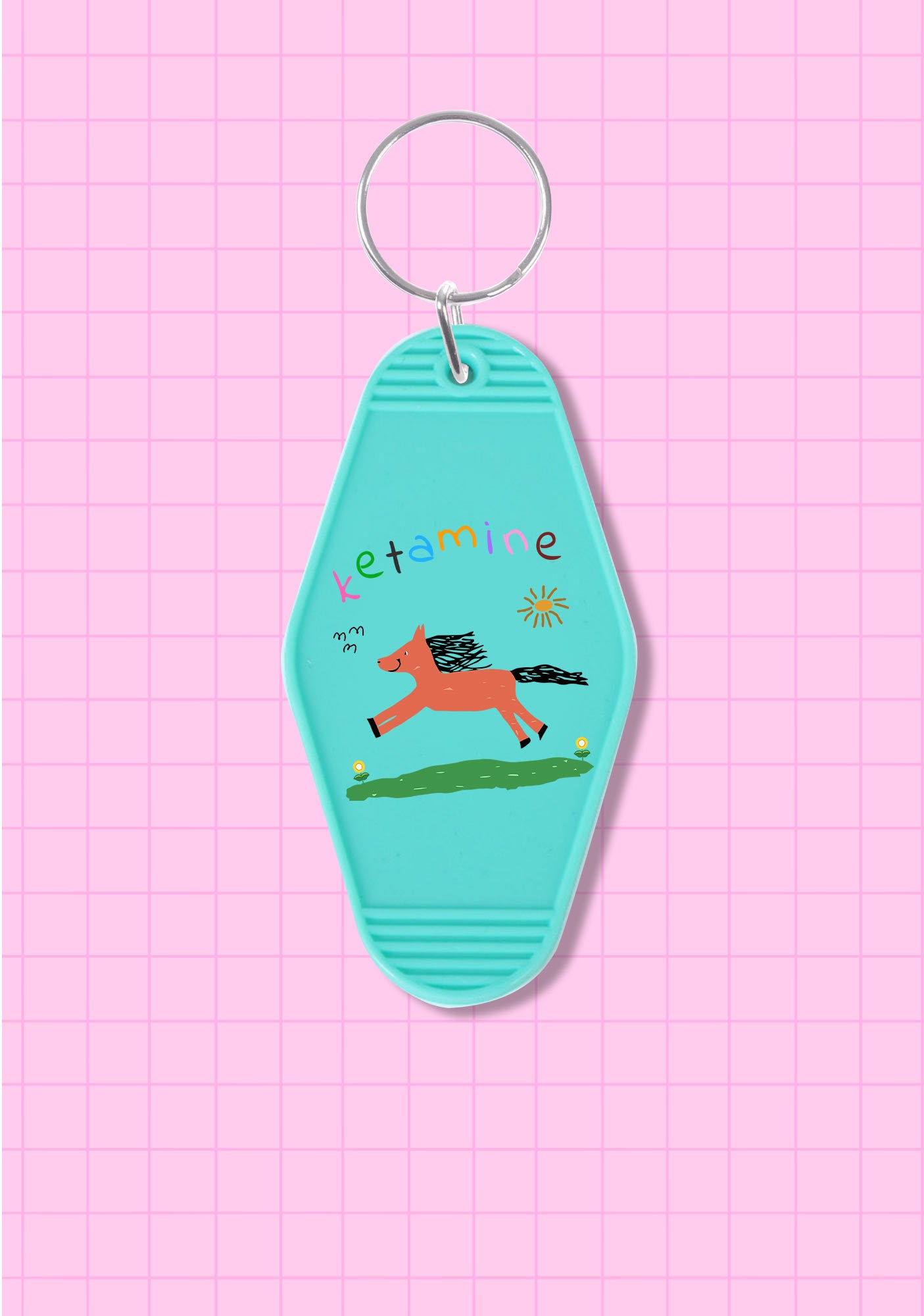 Orange Pony 1Pc Y2K Hotel Keychain Cherrykitten