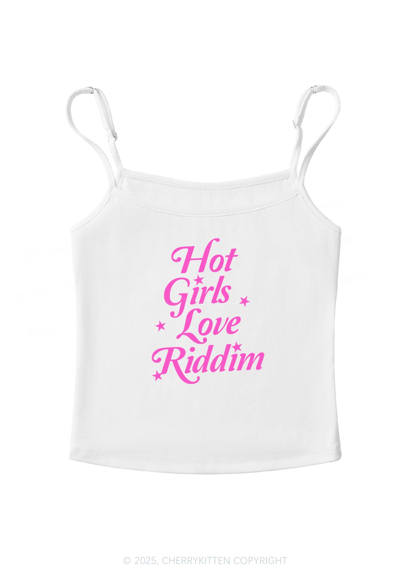 Hot Girls Love Riddim Y2K Spaghetti Strap Cami Cherrykitten