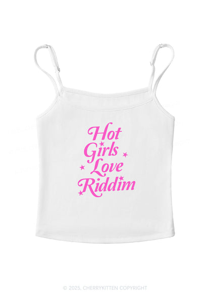 Hot Girls Love Riddim Y2K Spaghetti Strap Cami Cherrykitten