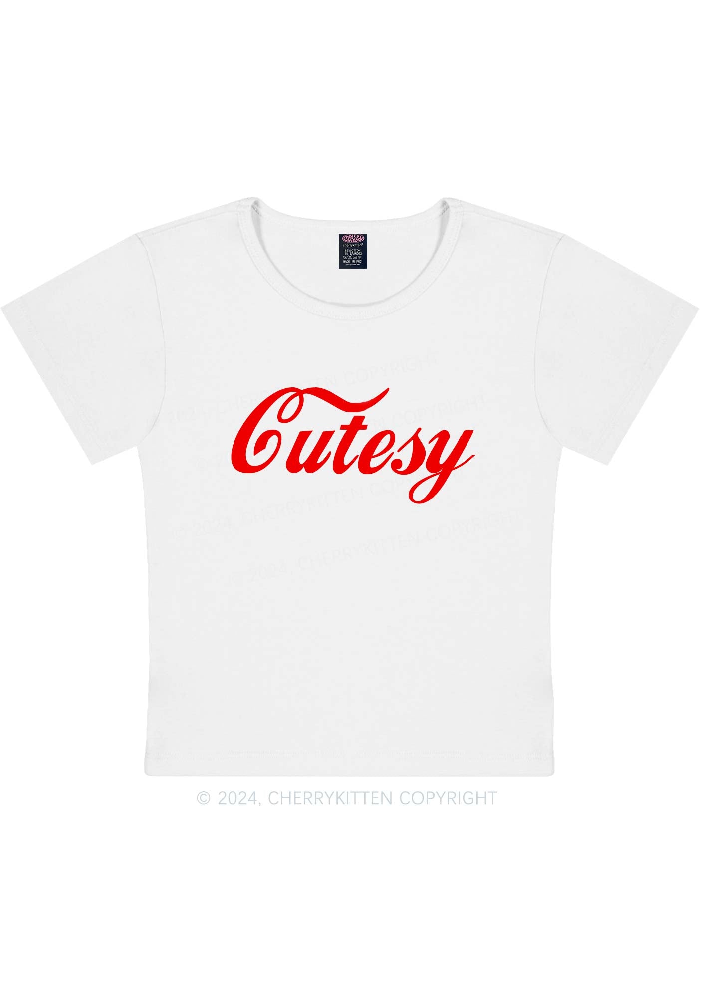 Cutesy Y2K Baby Tee Cherrykitten
