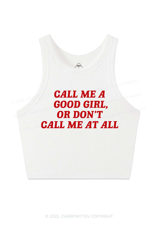 Call Me Good Girl Y2K Crop Tank Top Cherrykitten