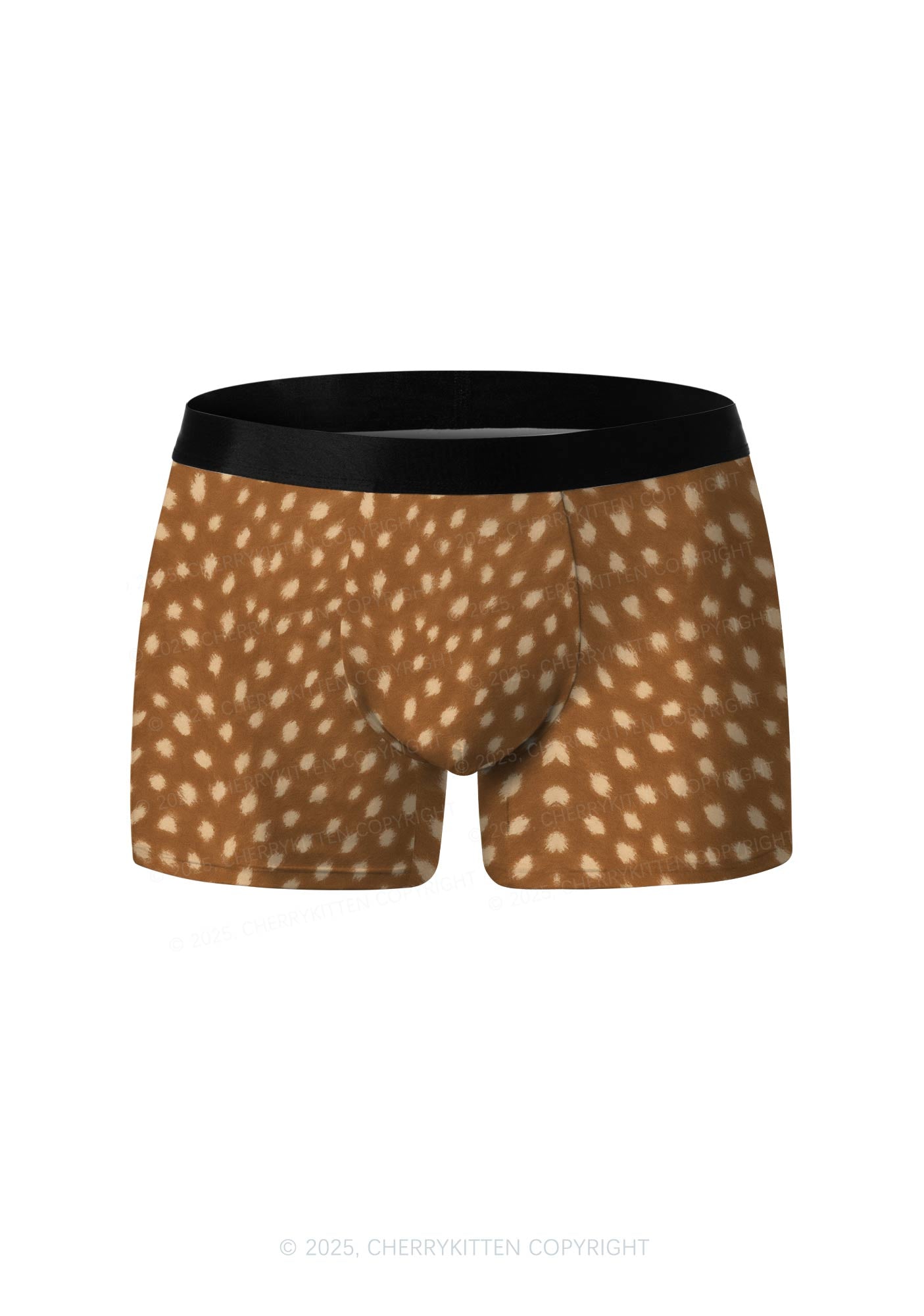 Brown Speckle Y2K Print Men Boxer Briefs Cherrykitten