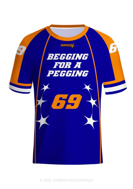 Begging For A Pegging Y2K Football Jersey Shirts Cherrykitten