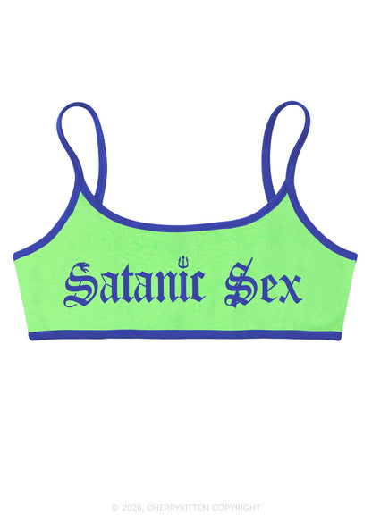Halloween Satanic Sx Y2K Super Crop Cami Cherrykitten