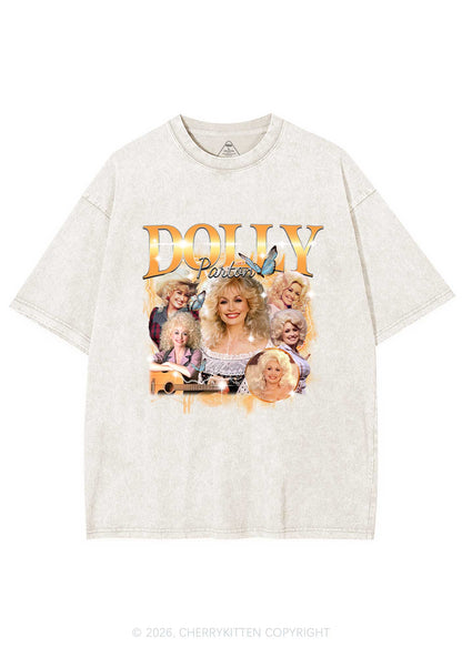 DP Vintage Portrait Y2K Shirts Washed Tee Cherrykitten