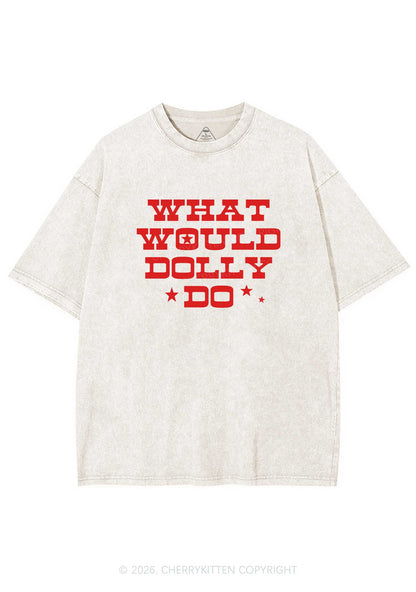 What Would Doll Do Y2K Shirts Washed Tee Cherrykitten