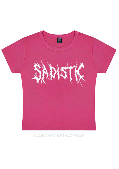Sapistic Skull Y2K Baby Tee Cherrykitten