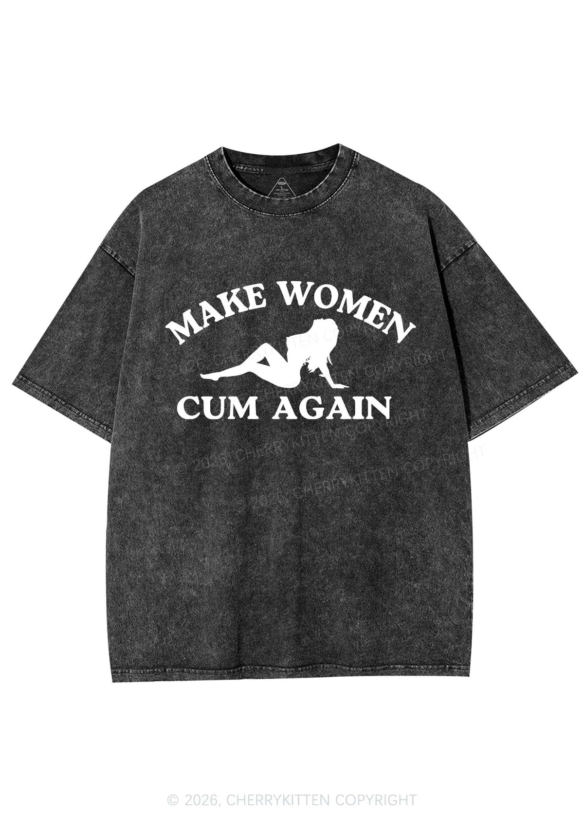 Make Women Cxm Again Y2K Shirts Washed Tee Cherrykitten