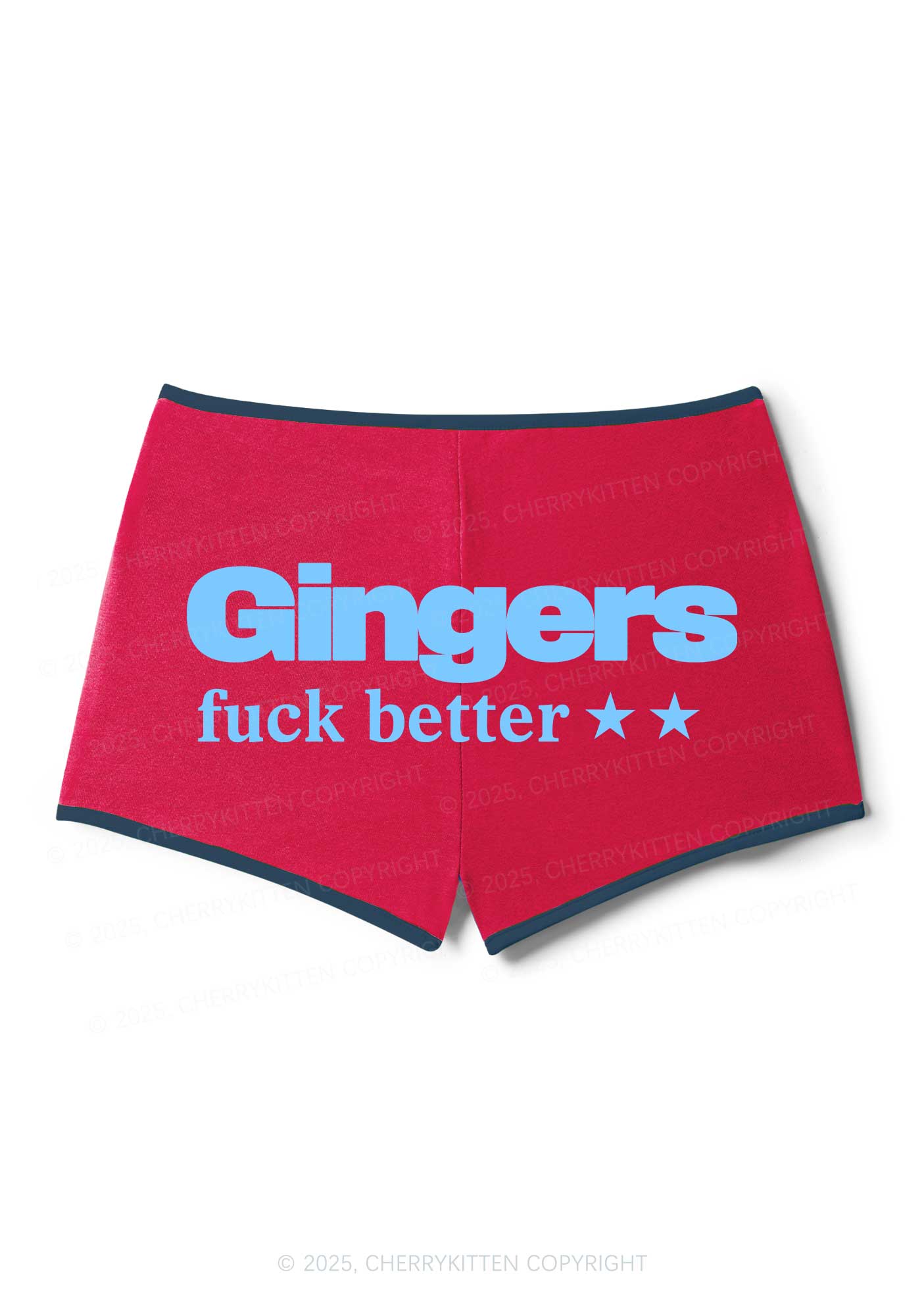 Gingers Fxxk Better Y2K Booty Shorts Cherrykitten