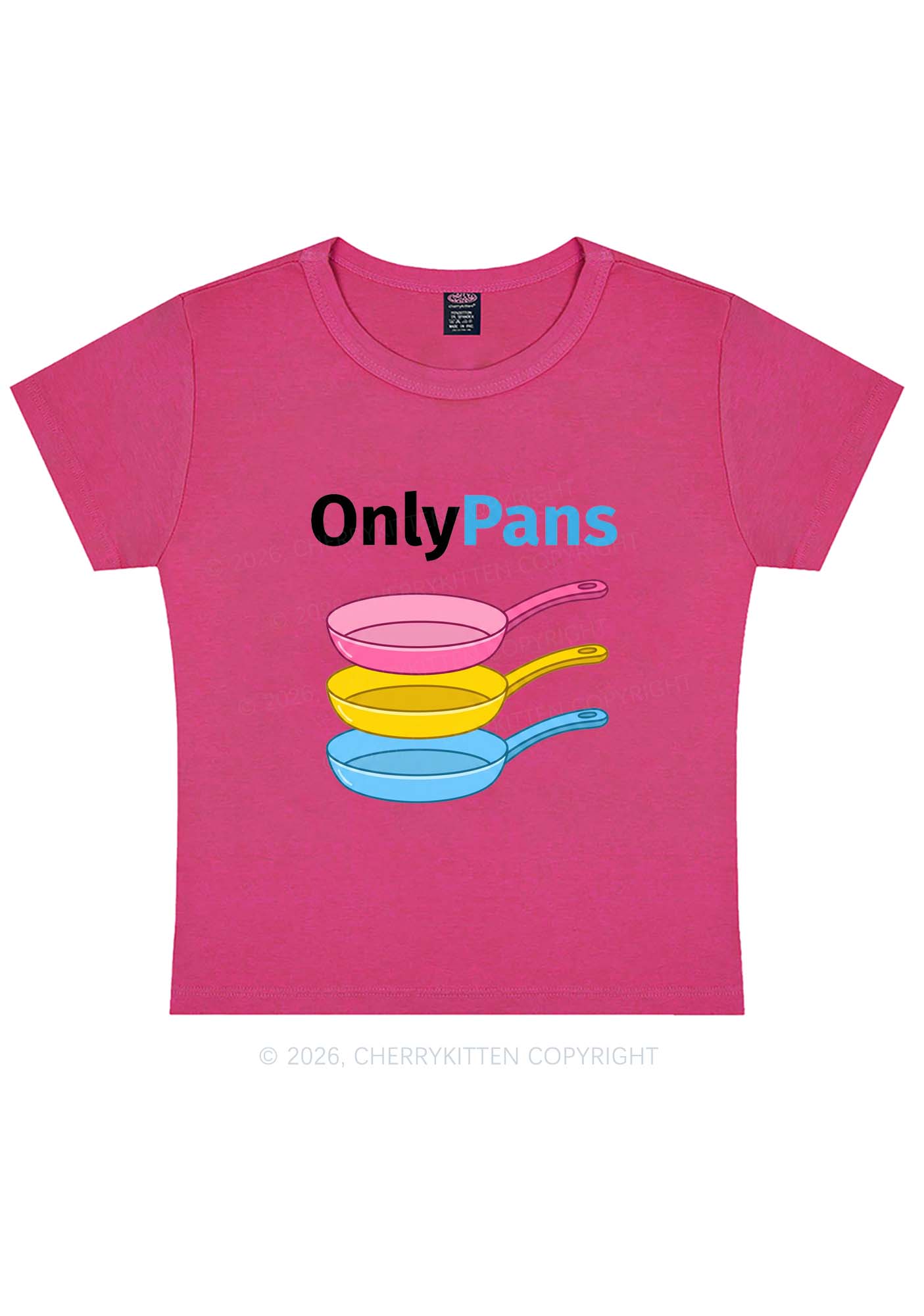 Only Pans Pride Y2K Baby Tee Cherrykitten