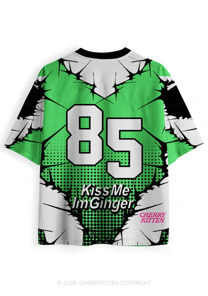 Custom Kiss Me Im Ginger St Patricks Y2K Sport Jersey Shirts Cherrykitten