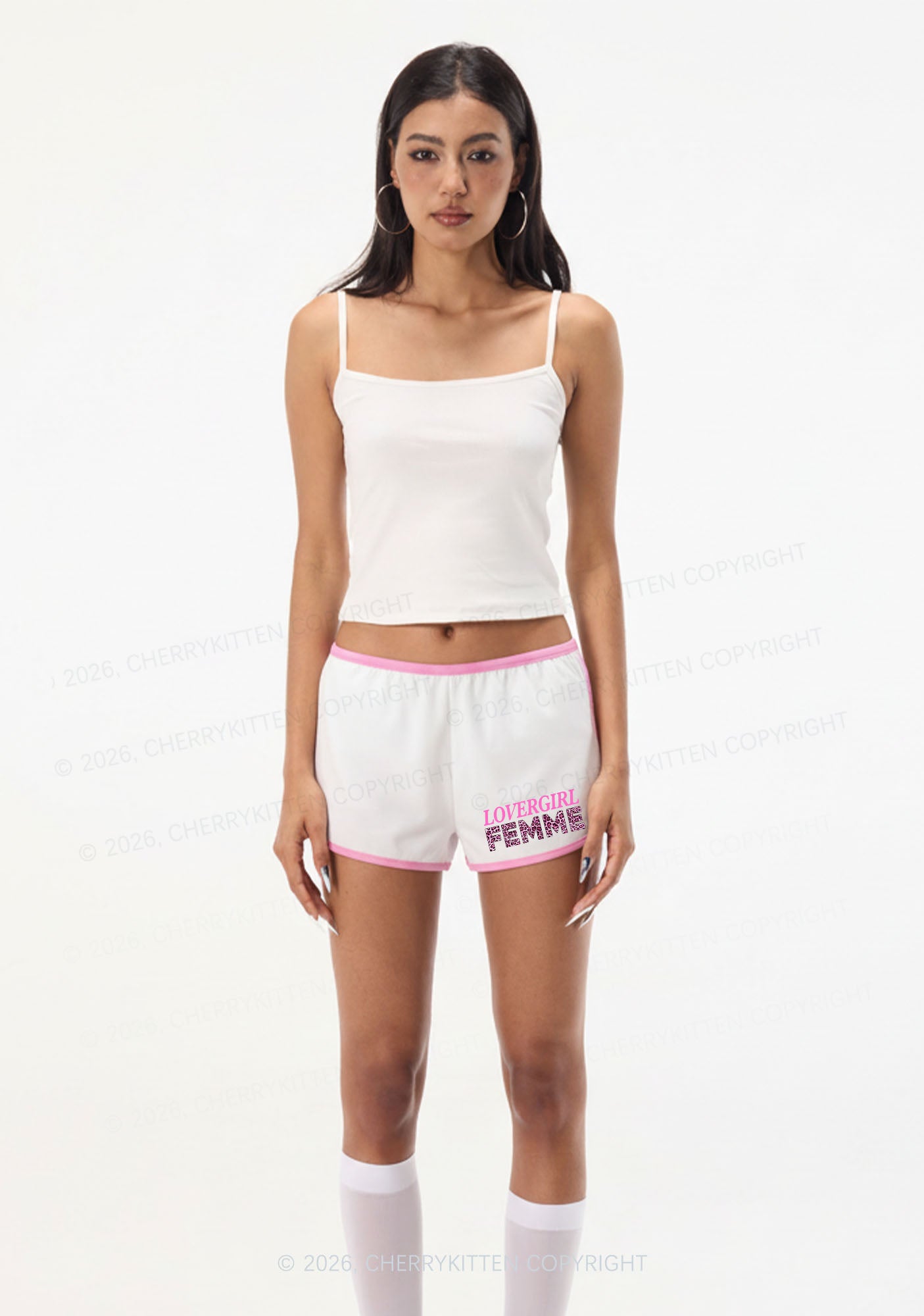 Lovergirl Femme Pride Y2K Booty Shorts Cherrykitten