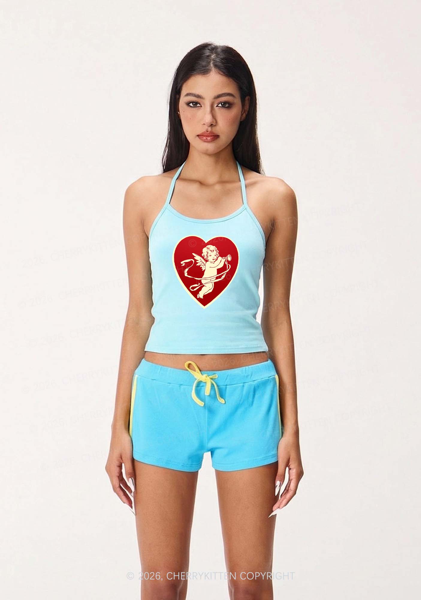 Trumpet Cupid Y2K Halter Neck Cami Cherrykitten