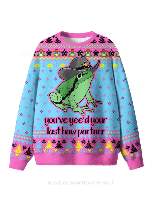 Your Last Partner Y2K Christmas Knit Sweatshirt Cherrykitten