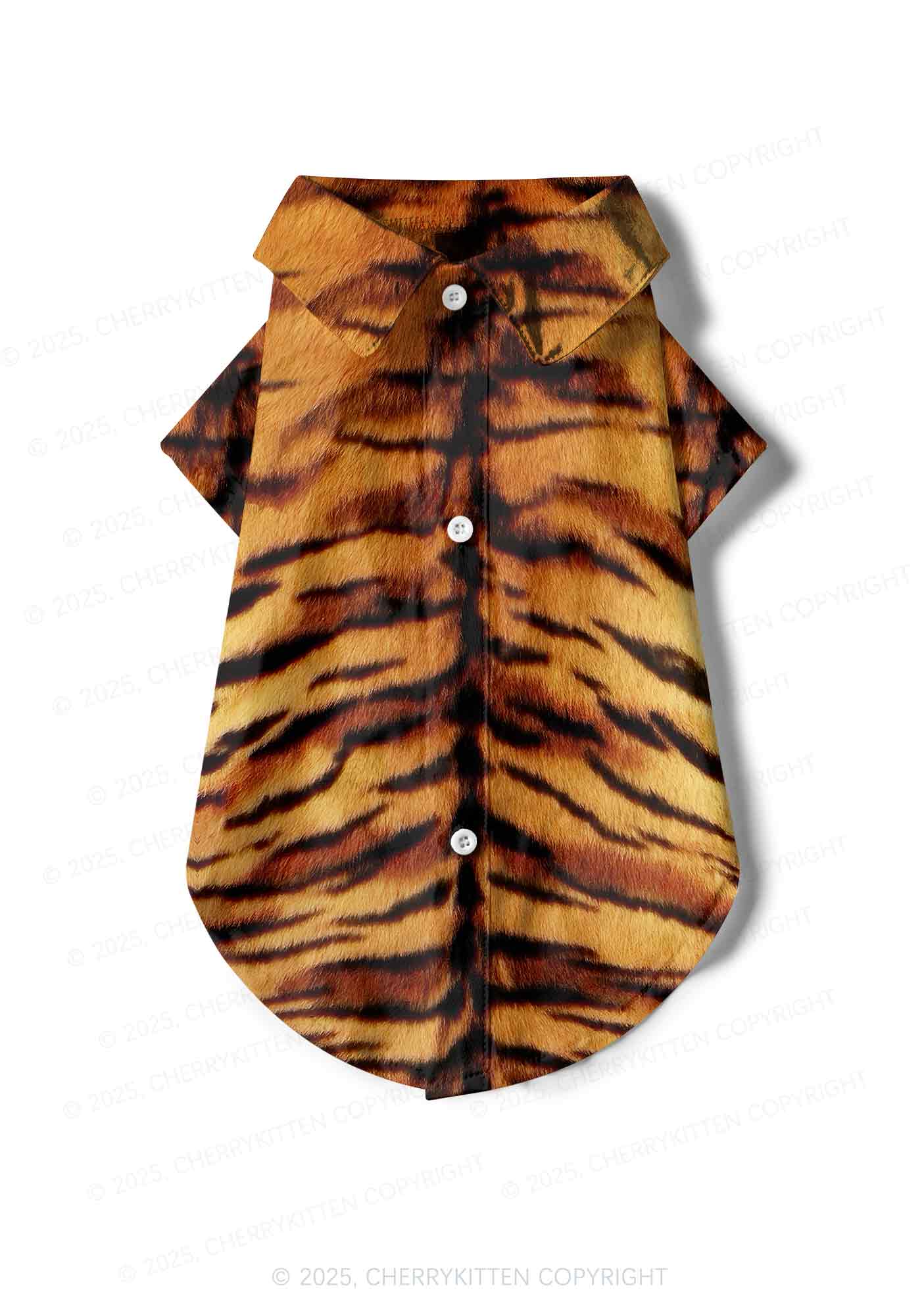 Wild Tiger Texture Y2K Pet Shirts Cherrykitten