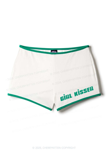 Girl Kisser Pride Y2K Booty Shorts Cherrykitten