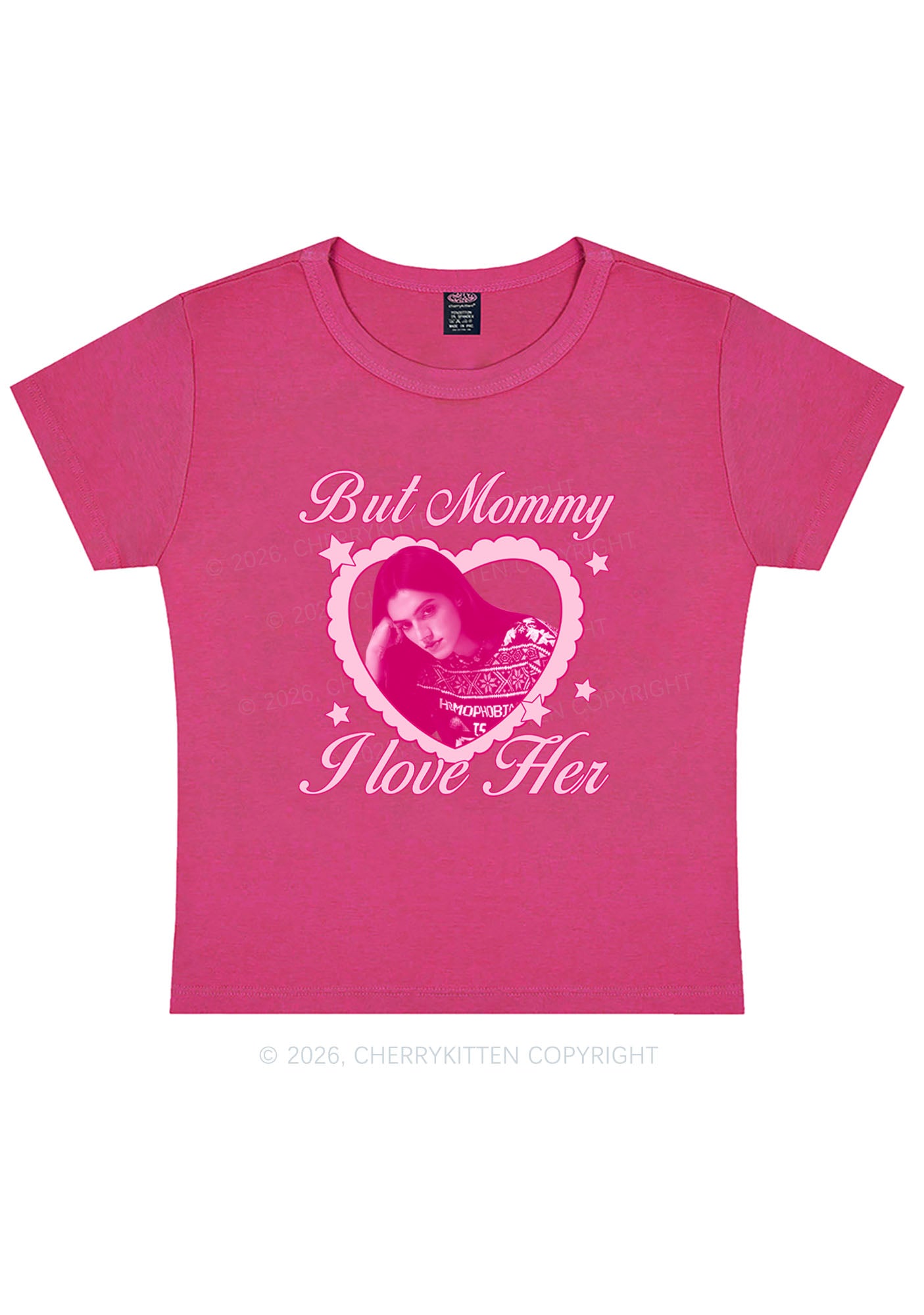 Custom But Mommy I Love Her Y2K Baby Tee Cherrykitten